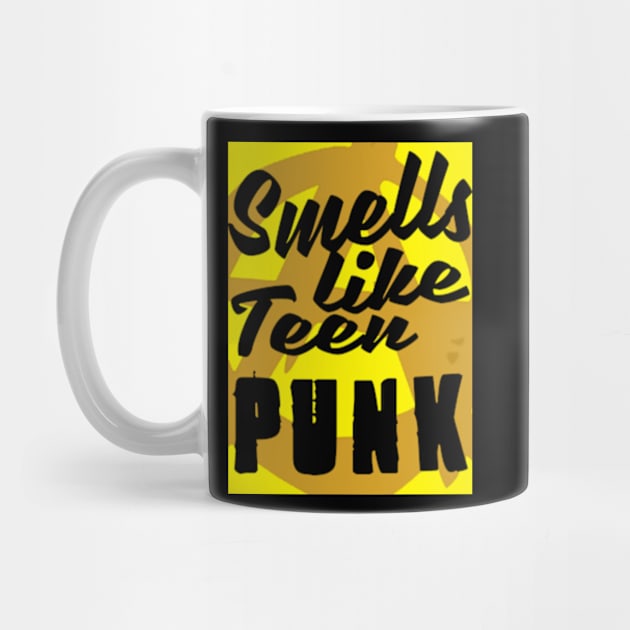 smells like teen punk tshirt NIRVANA parody yellow by danygammerx